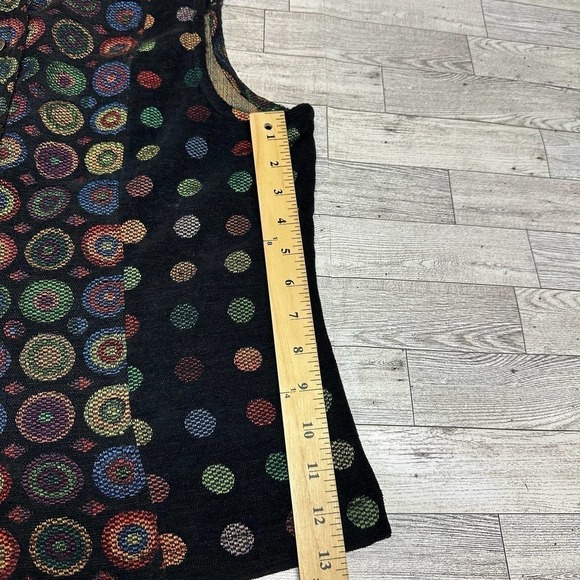 Christopher & Banks | Funky Multicolor Circles Print Vest | Large - Picture 11 of 12
